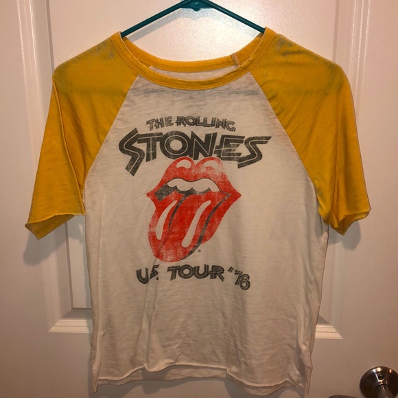American Eagle Outfitters Tops - Rolling Stones cropped T-shirt